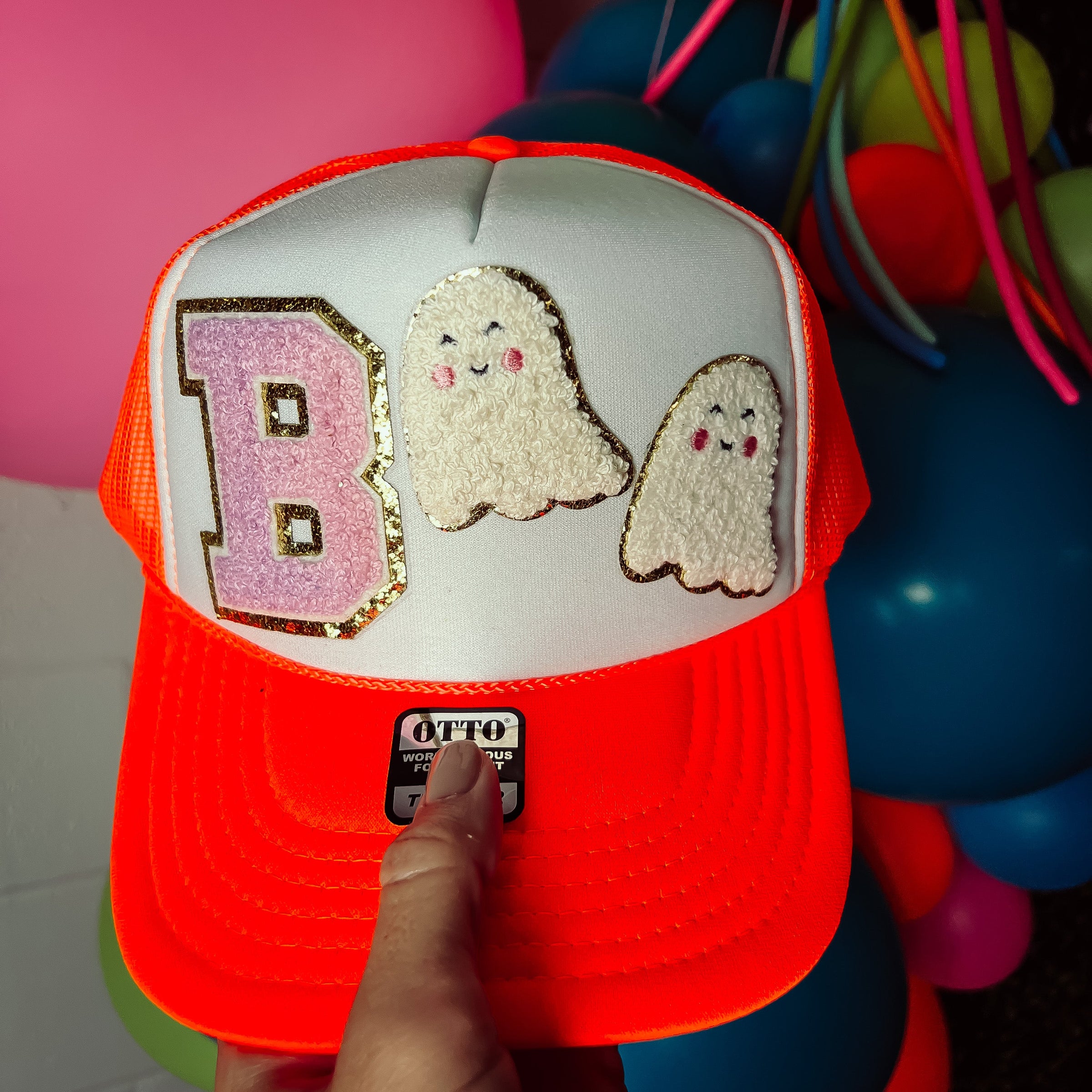 SALE! BOO Chenille Trucker Caps in Multiple Colors *Final Sale*
