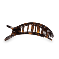 Teleties - Tortoise Large Flat Round Clip *Final Sale*