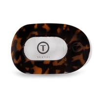 Teleties - Tortoise Large Flat Round Clip *Final Sale*
