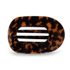 Teleties - Tortoise Large Flat Round Clip *Final Sale*