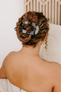 Teleties - Tortoise Large Flat Round Clip *Final Sale*