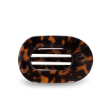 Teleties - Tortoise Medium Flat Round Clip *Final Sale*