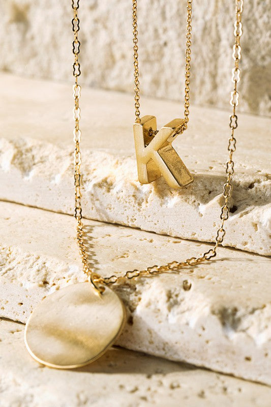 Layered Initial Necklace