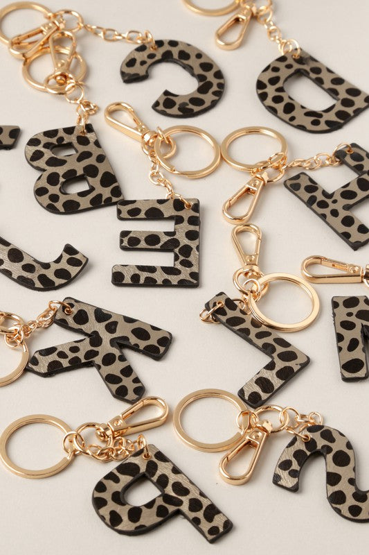 Double-Sided Leopard Key Ring