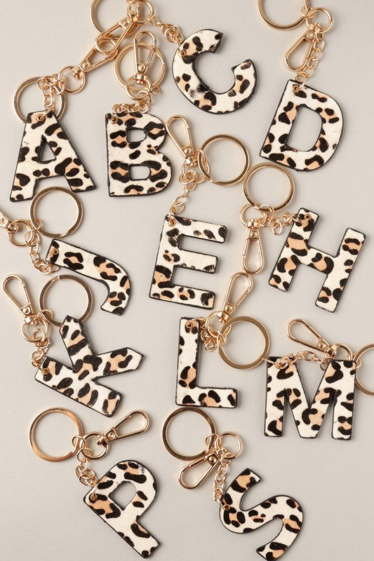 Double-Sided Leopard Key Ring