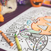 Halloween Paper Pumpkin Placemat Set *Final Sale*