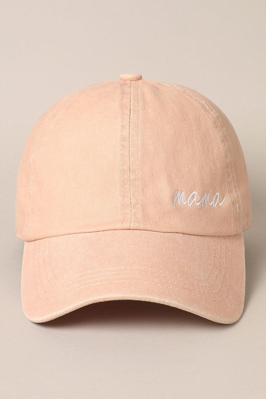 Embroidered Mama Baseball Hat