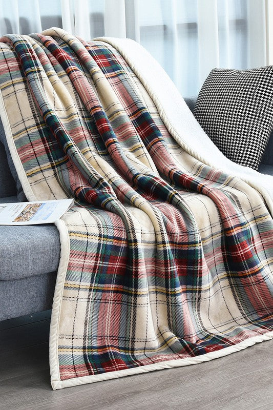 Plaid Sherpa Blanket