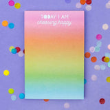 Choose Happy 4x6 Notepad