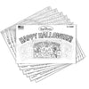 Halloween Paper Pumpkin Placemat Set