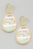 Easter Egg Glitter Drop Earrings