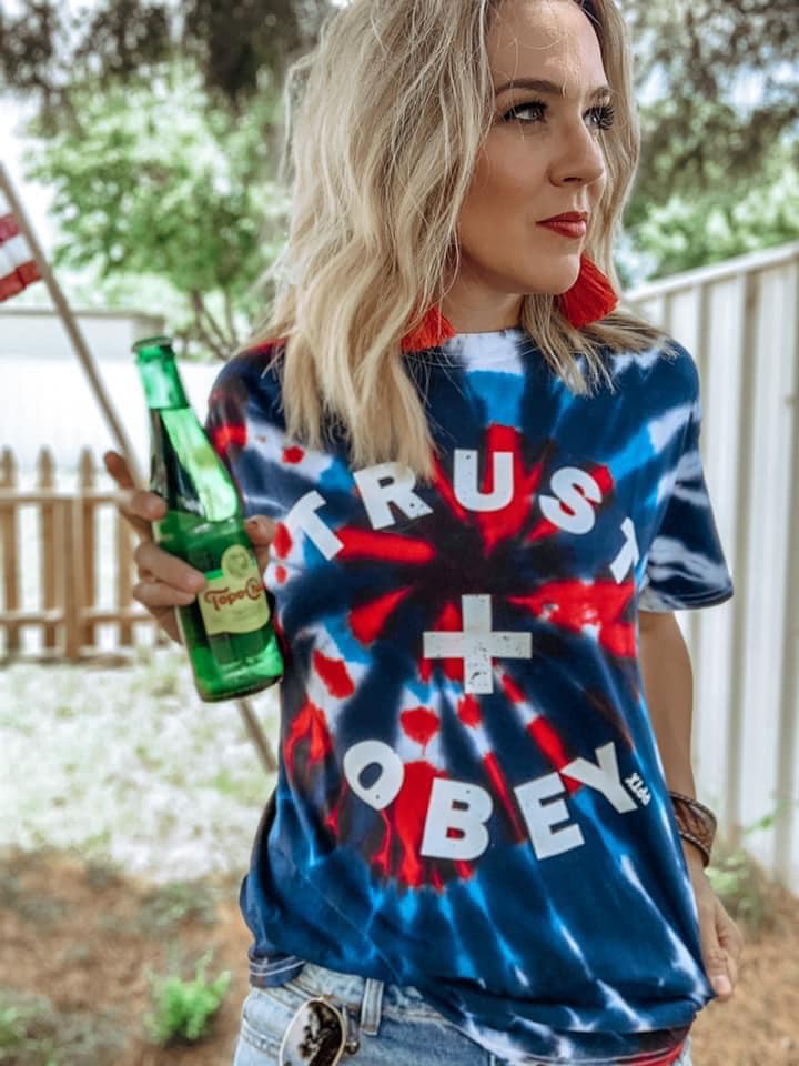 SALE! Trust + Obey Tie Dye Tee