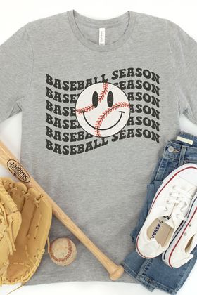 SALE! Baseball Season Smile Tee
