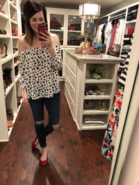 Conversation Hearts Off-the-Shoulder Top