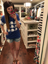 SALE! Helmet Ringer Tee in Royal *Final Sale*