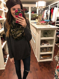 Infinity Scarf in Leopard and Camo *Final Sale*