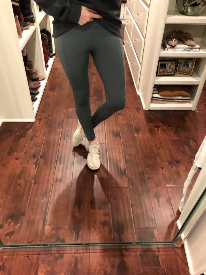 Burnout Leggings in Teal