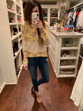 SALE! Tandi Floral Top in Yellow and Pink