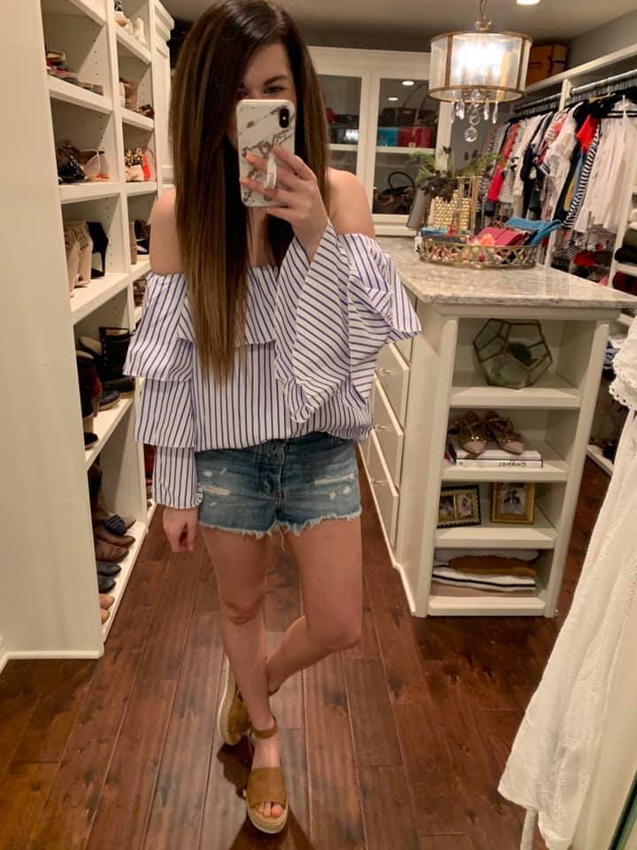SALE! Ruffles and Rosé Top *Final Sale*