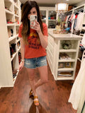 SALE! Cotton Graphic Tees in Rust and Sage
