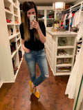 Highline Cropped Micro Flare Jeans