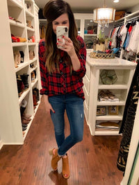 Auburn Frayed Hem Jeans