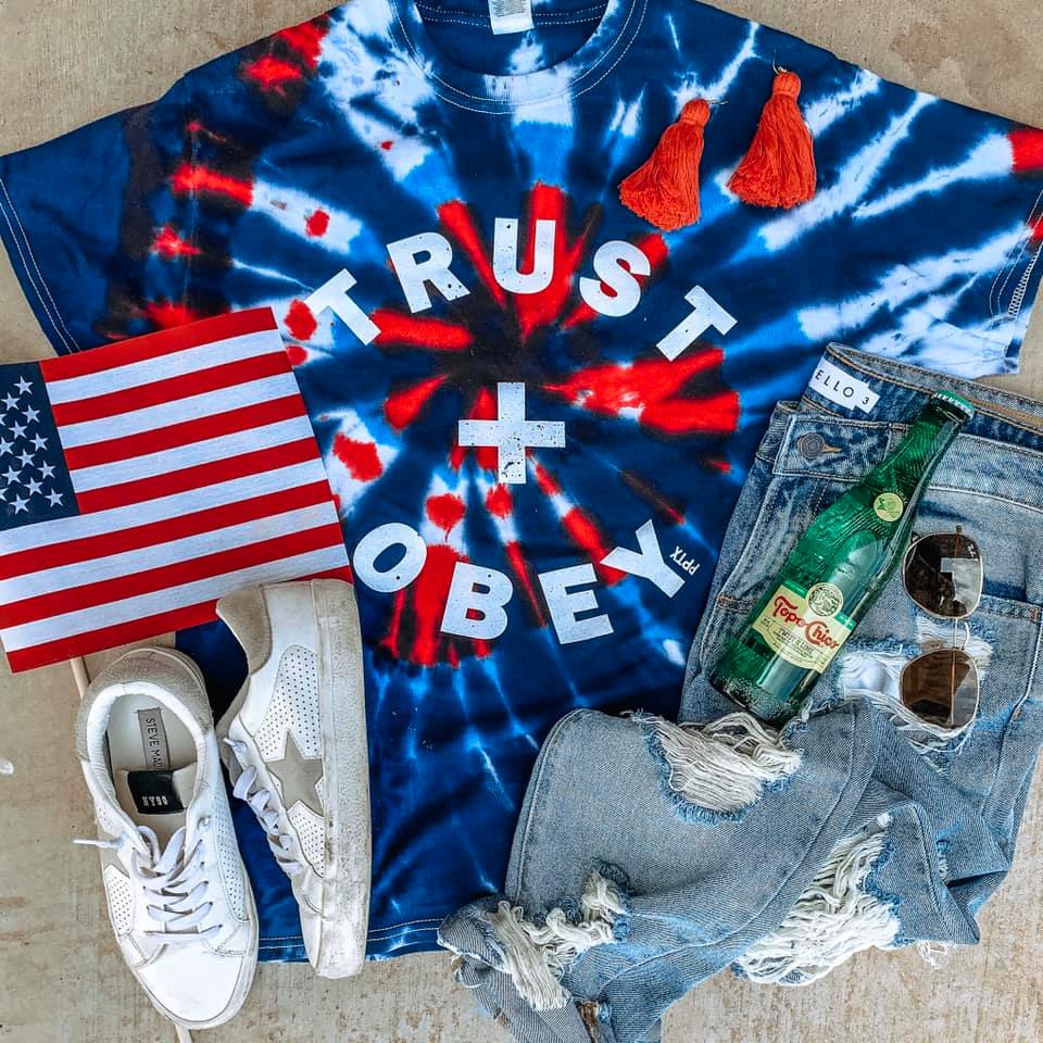 SALE! Trust + Obey Tie Dye Tee