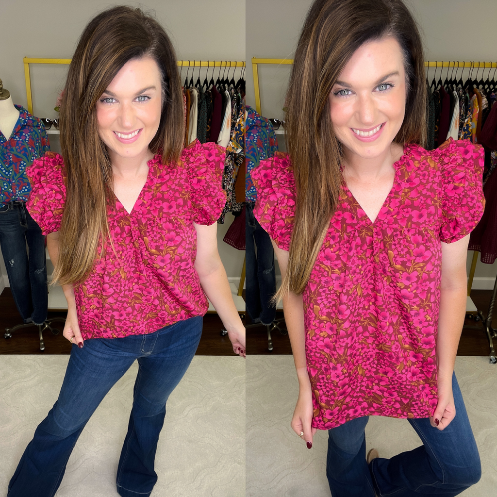 All You Need Top in Burgundy