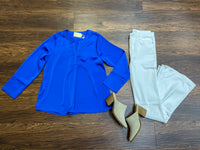 SALE! Leading the Way Top in Royal *Final Sale*