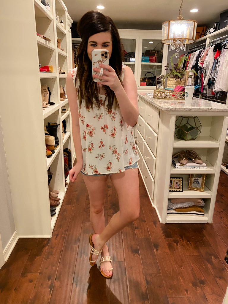 SALE! Cary Floral Tank