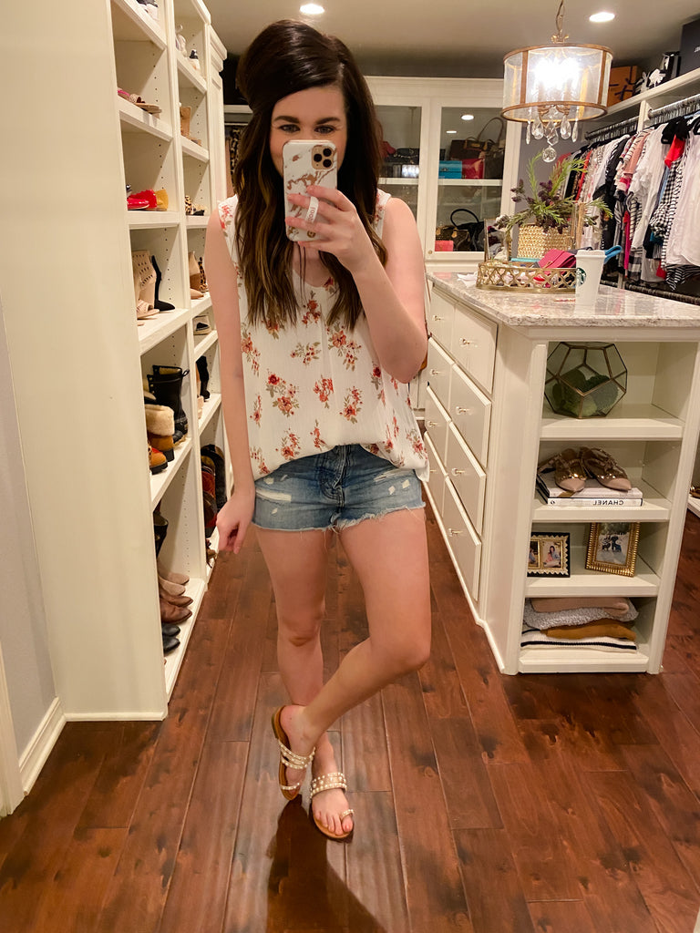 SALE! Cary Floral Tank
