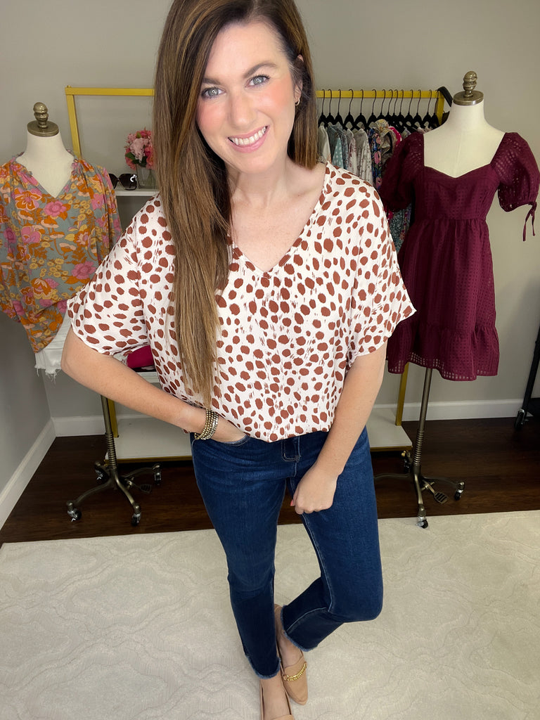 Moment in Time Top in Taupe