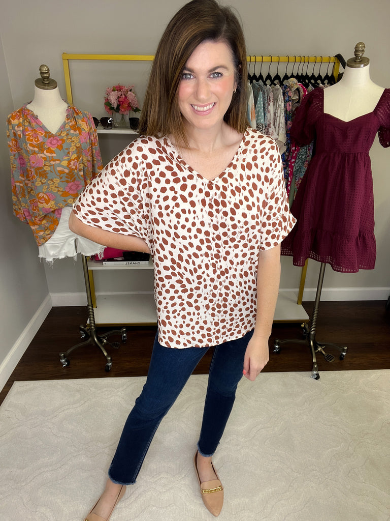 Moment in Time Top in Taupe