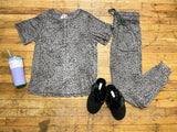Cozy Living Tee in Charcoal