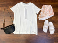 Mono B Barre then Brunch Tee in White