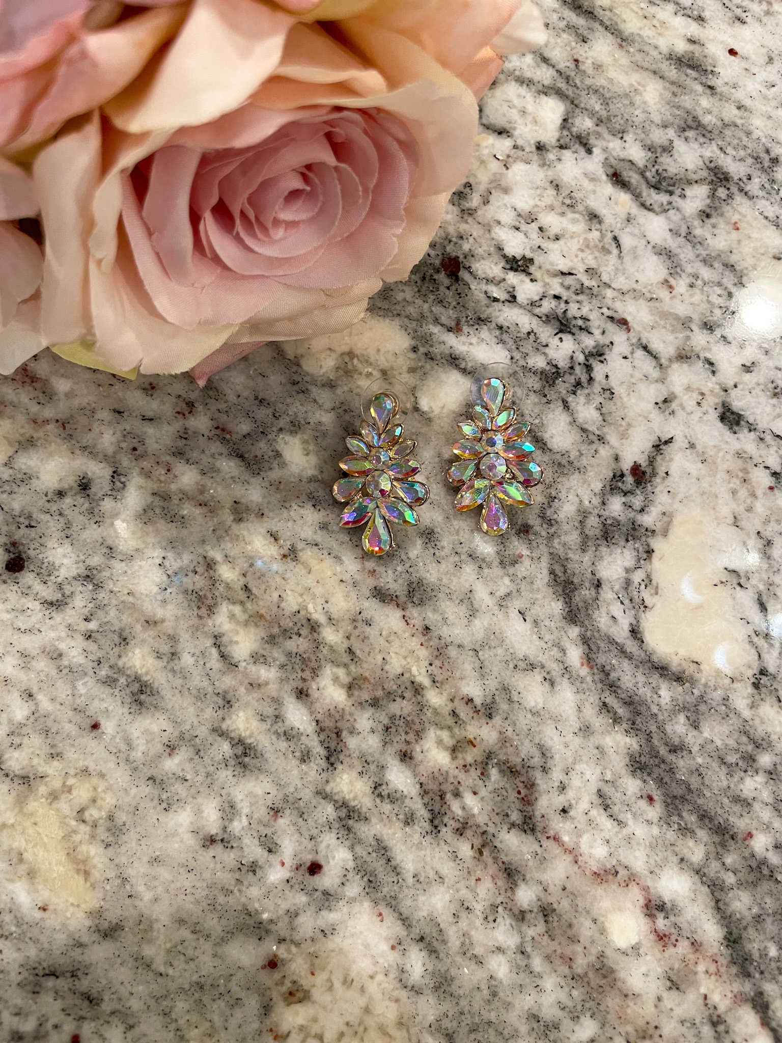 Make A Statement Earrings in Crystal *Final Sale*