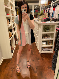 Ainsley Romper in Black Combo