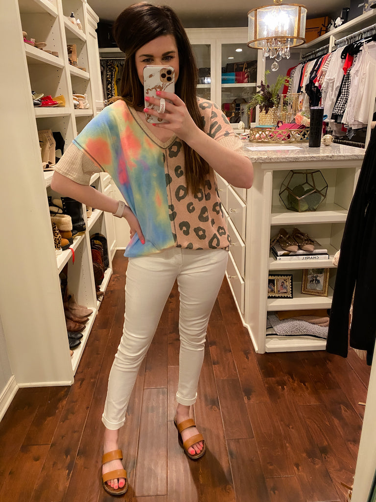 SALE! Wild and Bright Waffle Top