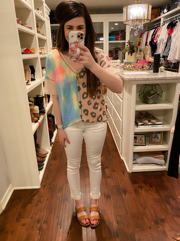 SALE! Wild and Bright Waffle Top