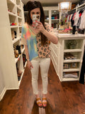 SALE! Wild and Bright Waffle Top
