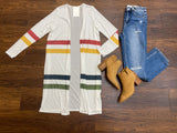SALE! *BELLES & DOORBUSTER*  Varsity Striped Caridgan