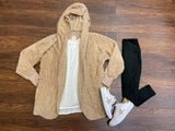 Bear Hug Jacket in Taupe