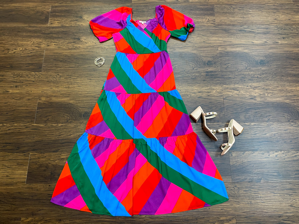 Over the Rainbow Maxi Dress