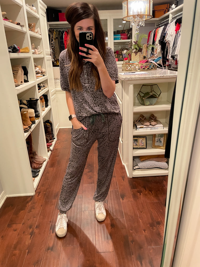 Cozy Living Joggers in Charcoal