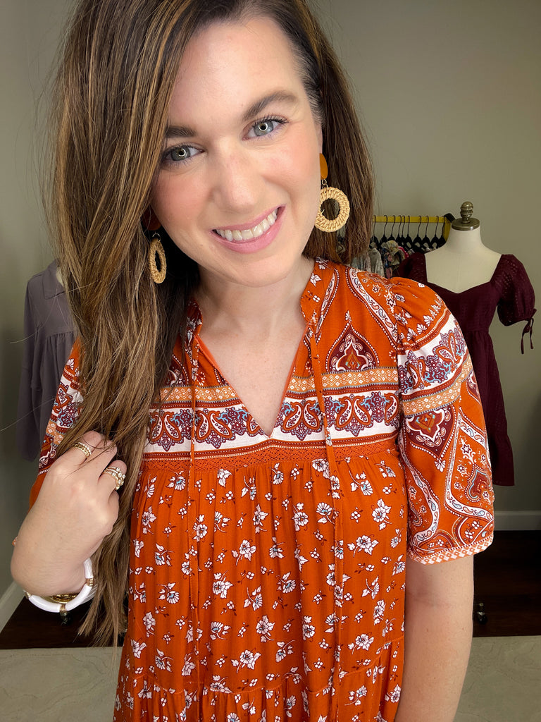 Rattan and Wood Earrings