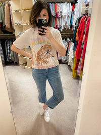 SALE! High Voltage Tour Tee in Off White *Final Sale*