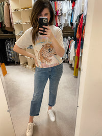 SALE! High Voltage Tour Tee in Off White *Final Sale*