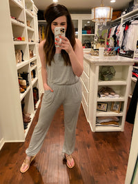 SALE! Dodson Jumpsuit in Gray *Final Sale*