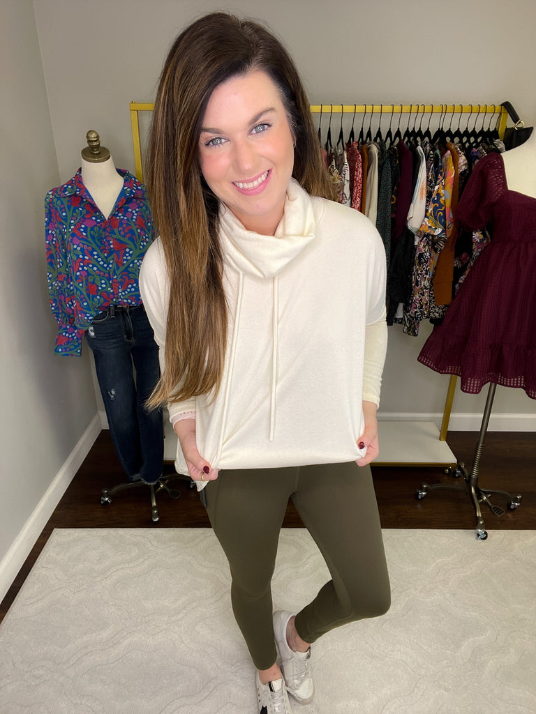 Mono B Reach Your Goals Leggings in Olive