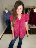 All You Need Top in Burgundy